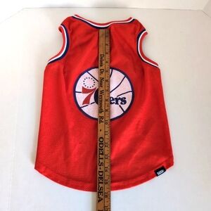 NBA Red Philadelphia 76ers Jersey Bark For Dog